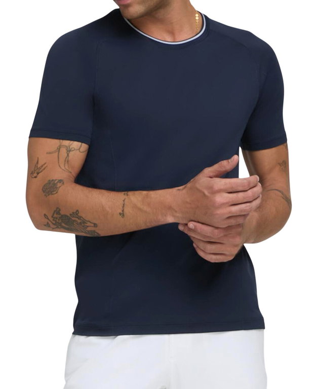 Wilson Tennis-Tshirt Crew Team Seamless navyblau Herren